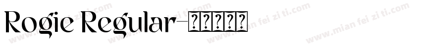 Rogie Regular字体转换